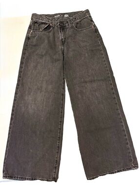 Old Navy Kids Black Wide Leg Jeans